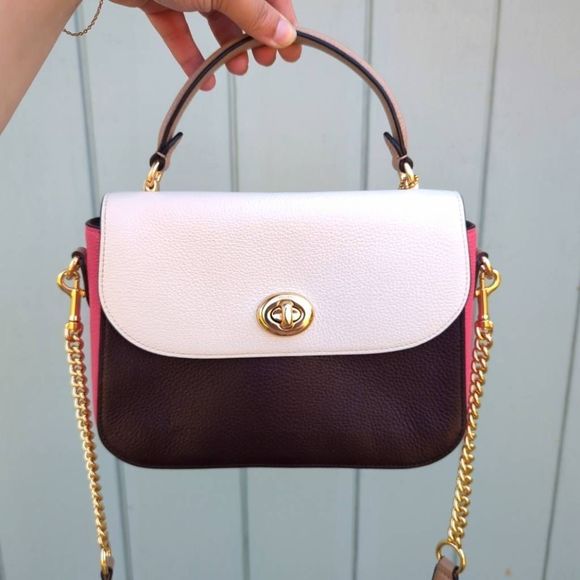 Coach Bags Coach Marlie Colorblock Leather Top Handle Satchel